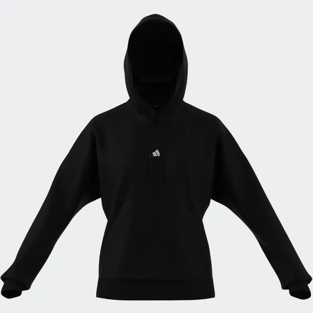 ADIDAS WOMENS SMALL LOGO FRENCH TERRY HOODIE