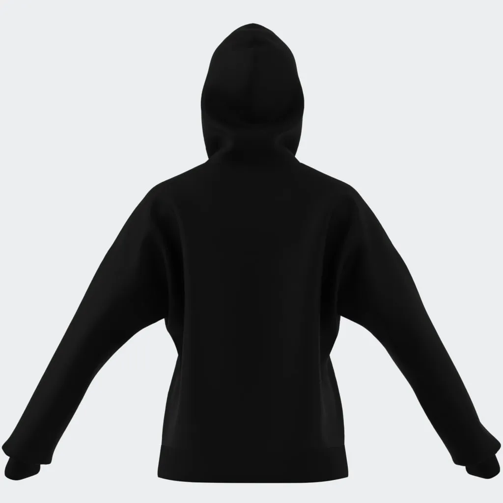 ADIDAS WOMENS SMALL LOGO FRENCH TERRY HOODIE