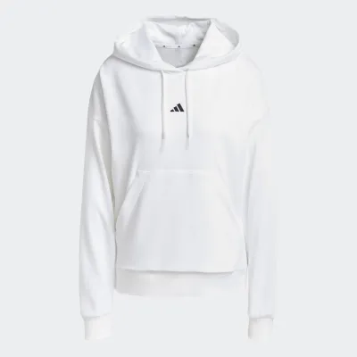 ADIDAS WOMENS SMALL LOGO FRENCH TERRY HOODIE