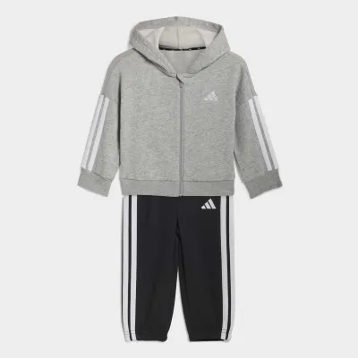 ADIDAS INFANTS 3 STRIPES ZIP FLEECE SET