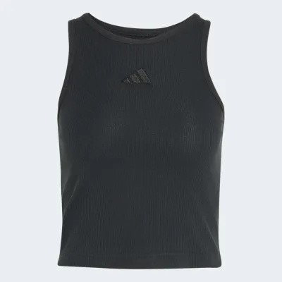 ADIDAS WOMENS KIT SMALL LOGO RIB TANK