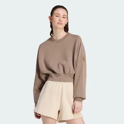 ADIDAS WOMENS ALL SEAZONS SMALL LOGO SWEAT